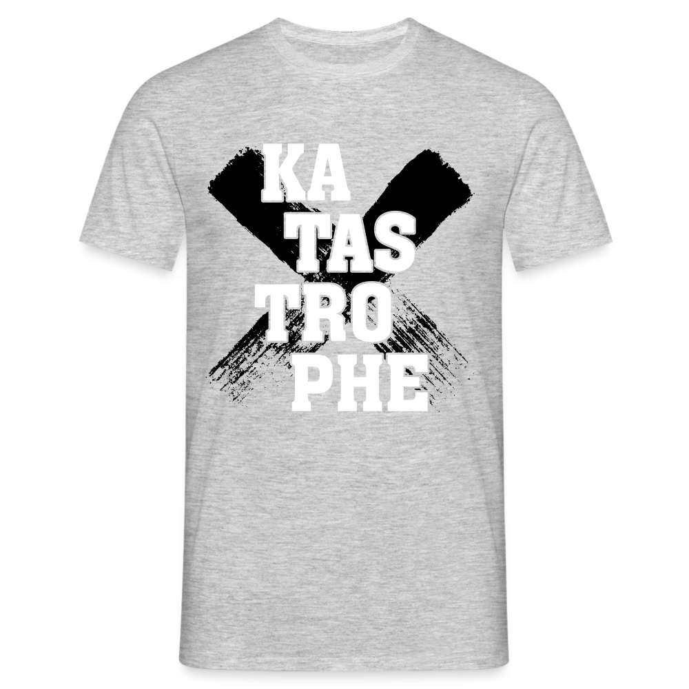 Werkstatt Katastrophe Spruch Lustiges T-Shirt - Grau meliert