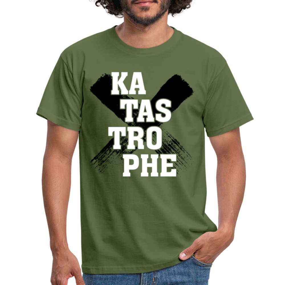 Werkstatt Katastrophe Spruch Lustiges T-Shirt - Militärgrün