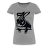 Fauler Hase Karnickel NÖ Lustiges Frauen Premium T-Shirt - Grau meliert
