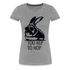 Karnickel Hase Too Hip Too Hop Lustiges Frauen Premium T-Shirt - Grau meliert