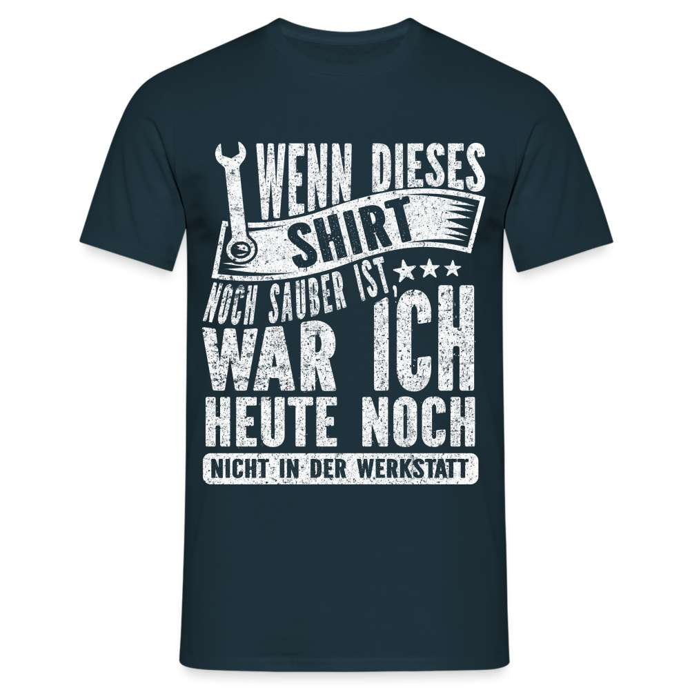 Werkstatt Kfz Mechaniker Mechatroniker Spruch T-Shirt - Navy