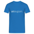Unbeugsam Aufschrift Spruch T-Shirt - Royalblau