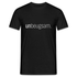 Unbeugsam Aufschrift Spruch T-Shirt - Schwarz