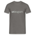 Unbeugsam Aufschrift Spruch T-Shirt - Graphit