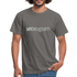 Unbeugsam Aufschrift Spruch T-Shirt - Graphit