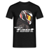 Motorradfahrer Biker Helm Born To Be Fast Geschenk T-Shirt - Schwarz