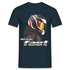 Motorradfahrer Biker Helm Born To Be Fast Geschenk T-Shirt - Navy