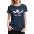 Faule Katze Nicht Heute Lustiges Frauen Premium T-Shirt - Navy