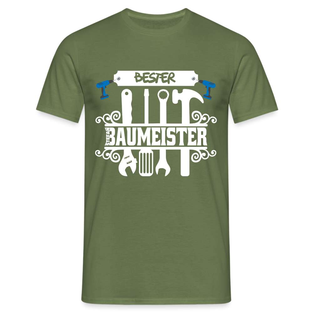 Bester Baumeister Stefan T-Shirt - Militärgrün