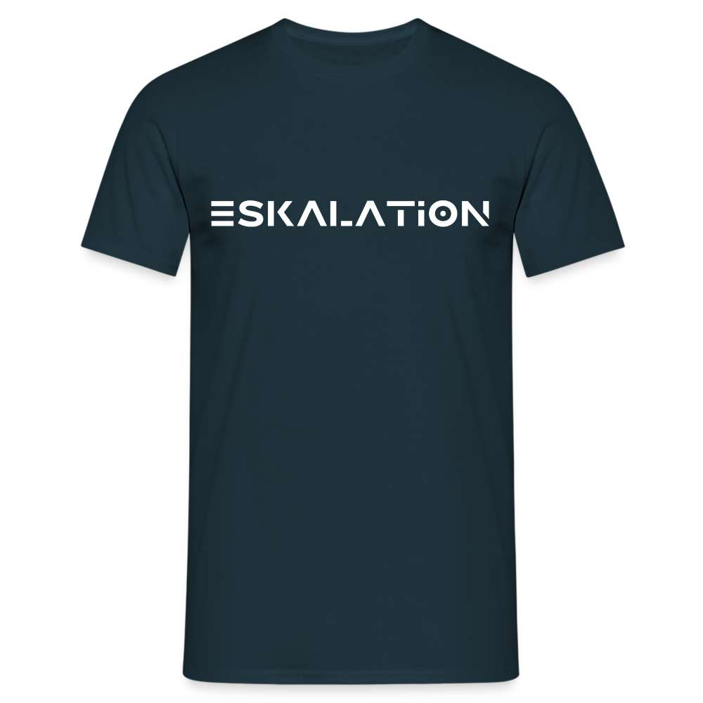 Lustiges T-Shirt Spruch ESKALATION T-Shirt - Navy