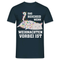Katze Sag bescheid wenn Weihnachten vorbei ist Lustiges T-Shirt - Navy
