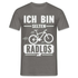 Fahrer Fahrer bin selten Radlos Lustiges Fahrrad T-Shirt - Graphit