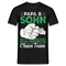 Papa Vatertag Vater und Sohn das perfekte Chaos Team Lustiges T-Shirt - Schwarz