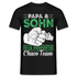 Papa Vatertag Vater und Sohn das perfekte Chaos Team Lustiges T-Shirt - Schwarz