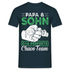 Papa Vatertag Vater und Sohn das perfekte Chaos Team Lustiges T-Shirt - Navy