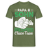 Papa Vatertag Vater und Sohn das perfekte Chaos Team Lustiges T-Shirt - Militärgrün
