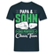 Papa Vatertag Vater und Sohn das perfekte Chaos Team Lustiges T-Shirt - Navy