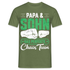 Papa Vatertag Vater und Sohn das perfekte Chaos Team Lustiges T-Shirt - Militärgrün