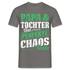 Papa Vatertag Papa und Tochter das perfekte Chaos Team Lustiges T-Shirt - Graphit