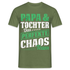 Papa Vatertag Papa und Tochter das perfekte Chaos Team Lustiges T-Shirt - Militärgrün