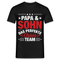 Papa Vatertag Vater und Sohn das perfekte Chaos Team Lustiges T-Shirt - Schwarz