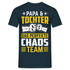 Papa Vatertag Papa und Tochter das perfekte Chaos Team Lustiges T-Shirt - Navy