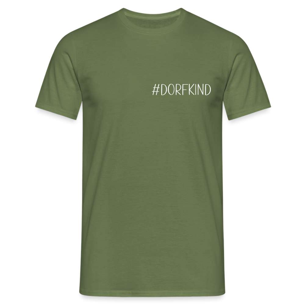 Dorfkind auf den Dorf und Auf dem Land aufgewachsen Lustiges T-Shirt - Militärgrün