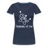 Voodoo Puppe Thinking of you lustiges Frauen Premium T-Shirt - Navy
