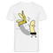 Lustige strippende Banane Männer Fun T-Shirt - weiß