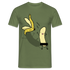 Lustige strippende Banane Männer Fun T-Shirt - Militärgrün