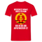 DDR Nostalgie Unterschätze niemals einen altern Mann der in der DDR aufgewachsen ist T-Shirt - Rot