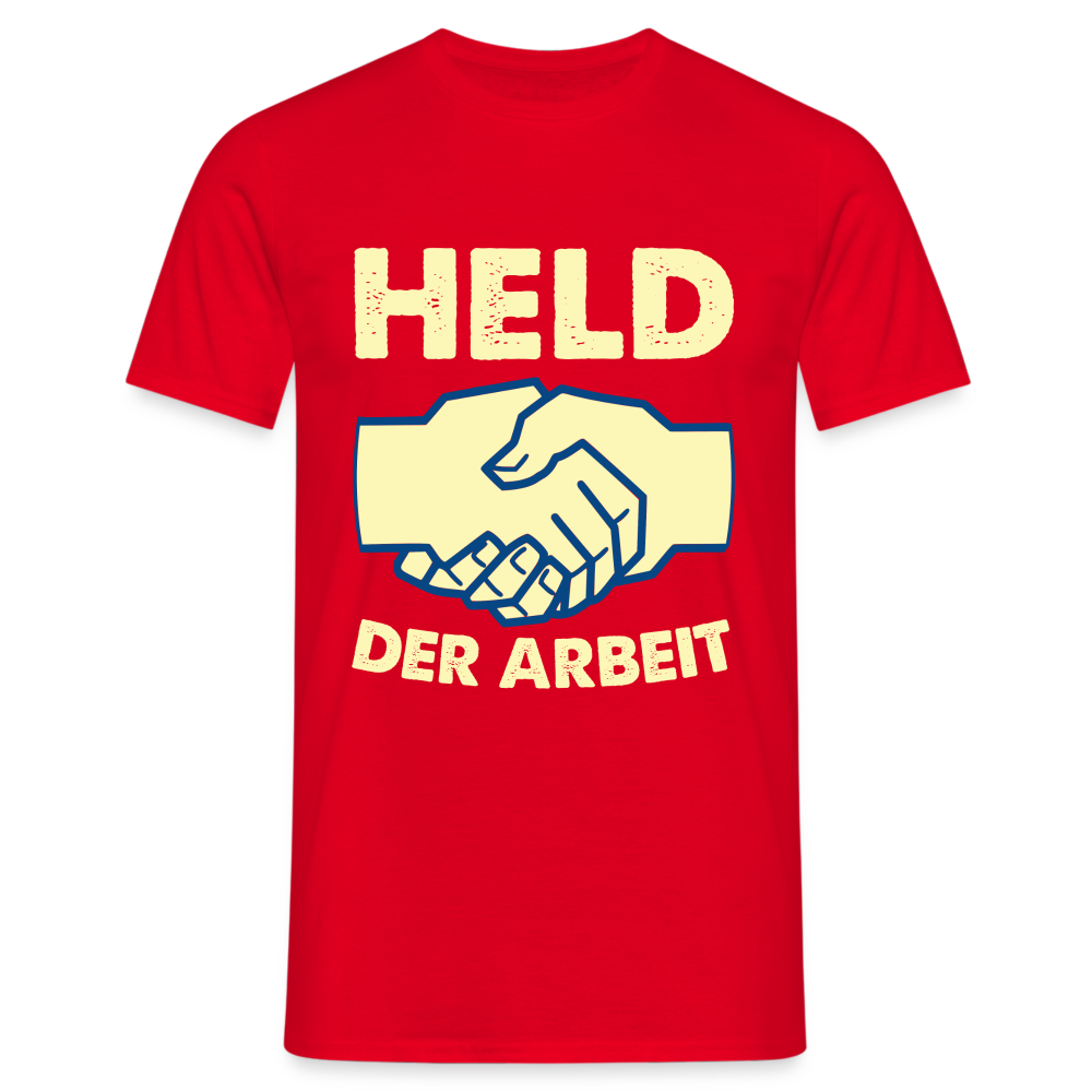 Nostalgie DDR T-Shirt Held der Arbeit Lustiges Nostalgisch es Geschenk - Rot