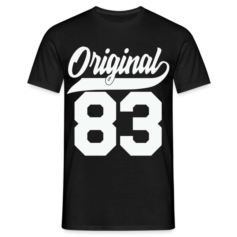 40. Geburtstag Original 1983 Geburtstagsgeschenk T-Shirt - Schwarz