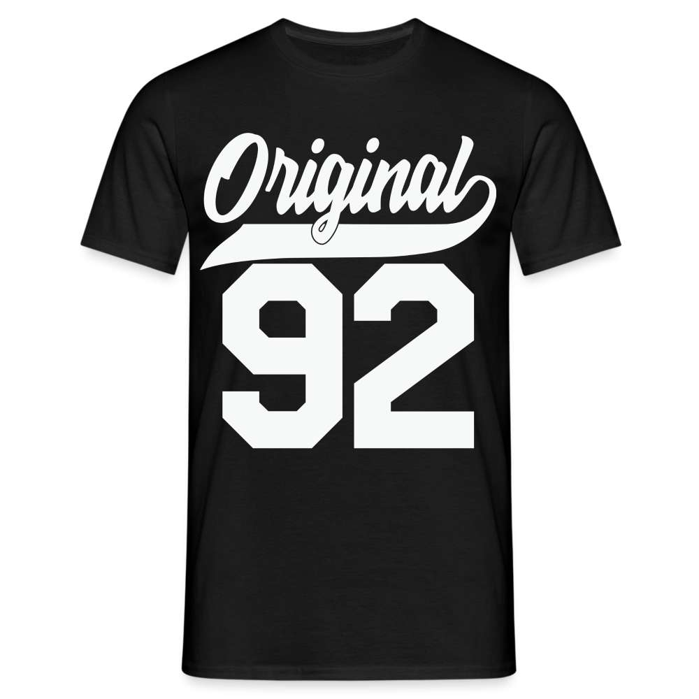 31. Geburtstag Original 1992 Geburtstagsgeschenk T-Shirt - Schwarz