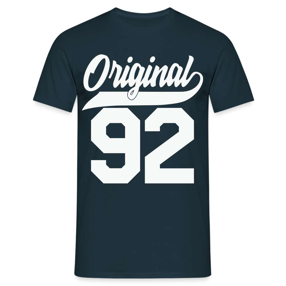 31. Geburtstag Original 1992 Geburtstagsgeschenk T-Shirt - Navy