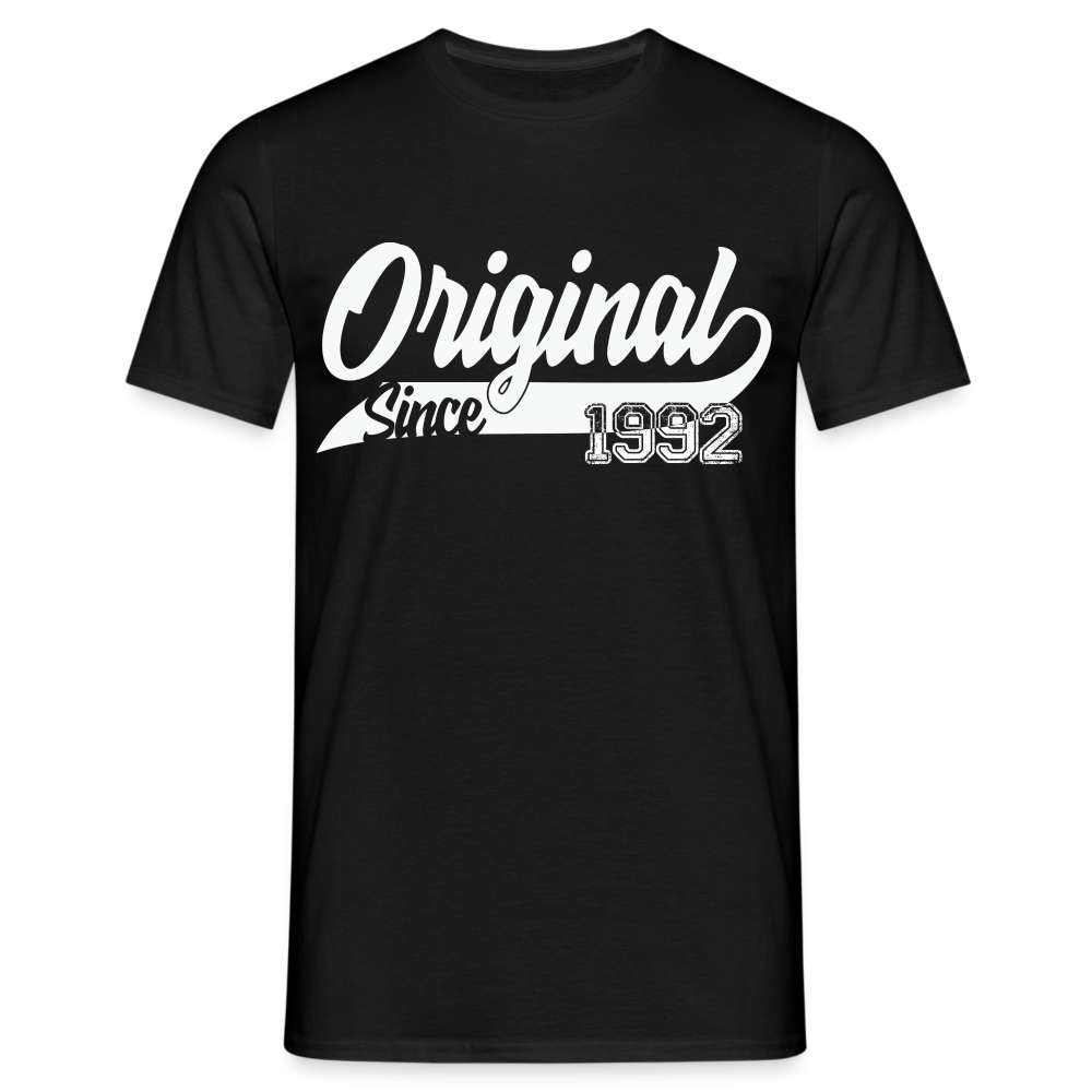 31. Geburtstag Original 1992 Geburtstagsgeschenk T-Shirt - Schwarz