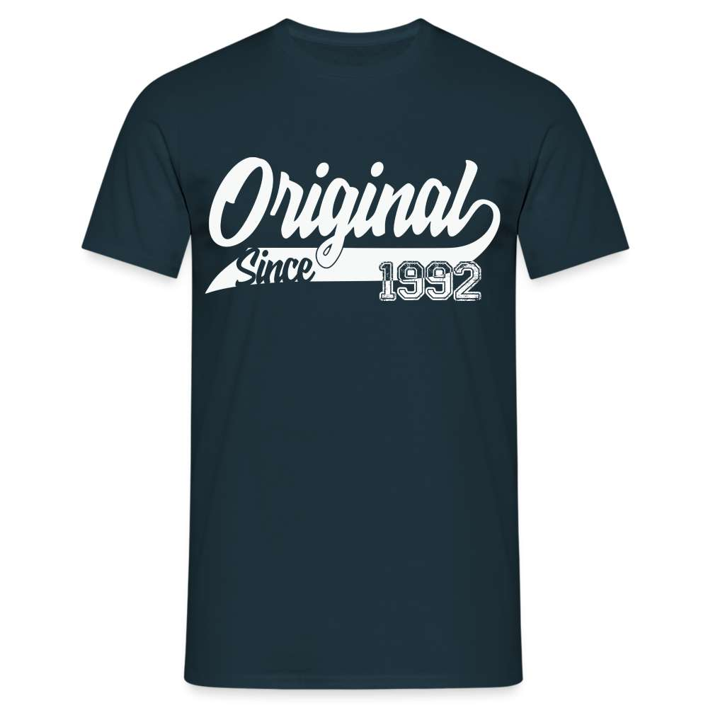 31. Geburtstag Original 1992 Geburtstagsgeschenk T-Shirt - Navy