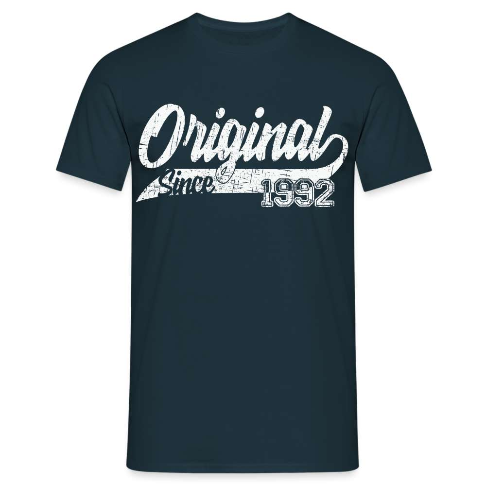 31. Geburtstag Original 1992 Geburtstagsgeschenk T-Shirt - Navy