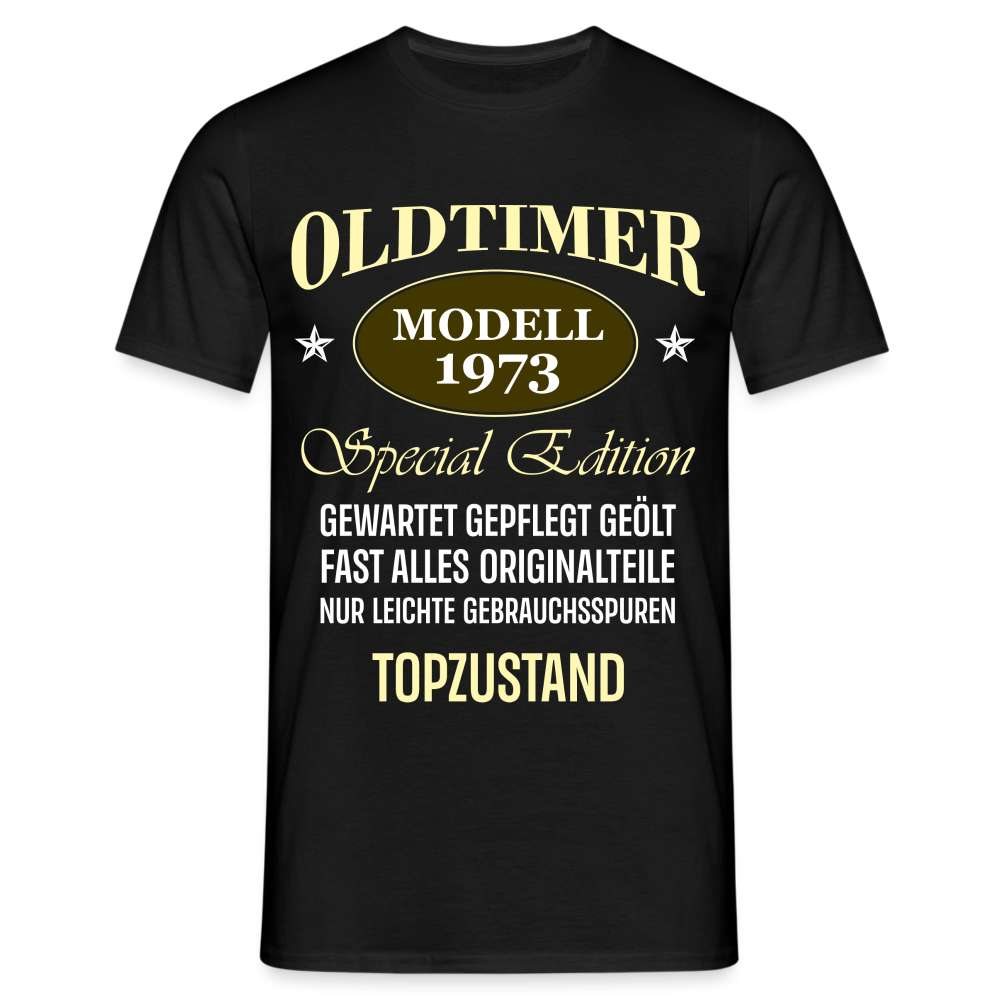 50. Geburtstag Oldtimer Top Zustand Lustiges Geschenk T-Shirt - Schwarz