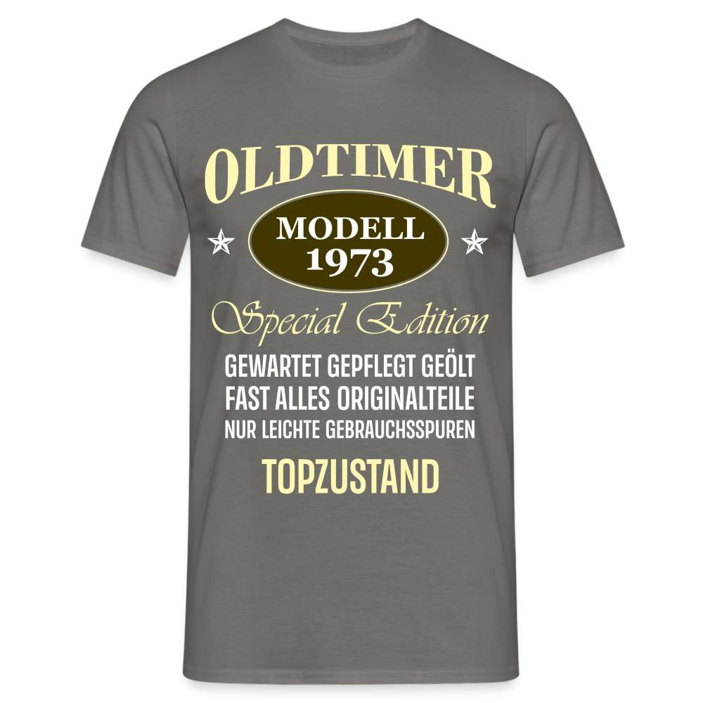 50. Geburtstag Oldtimer Top Zustand Lustiges Geschenk T-Shirt - Graphit