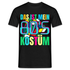 Fasching 80's Kostüm Lustiges T-Shirt - Schwarz
