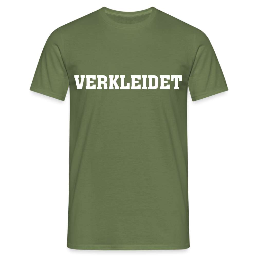 Fasching Kostüm Muffel Verkleidet Lustiges Faschings Männer T-Shirt - Militärgrün