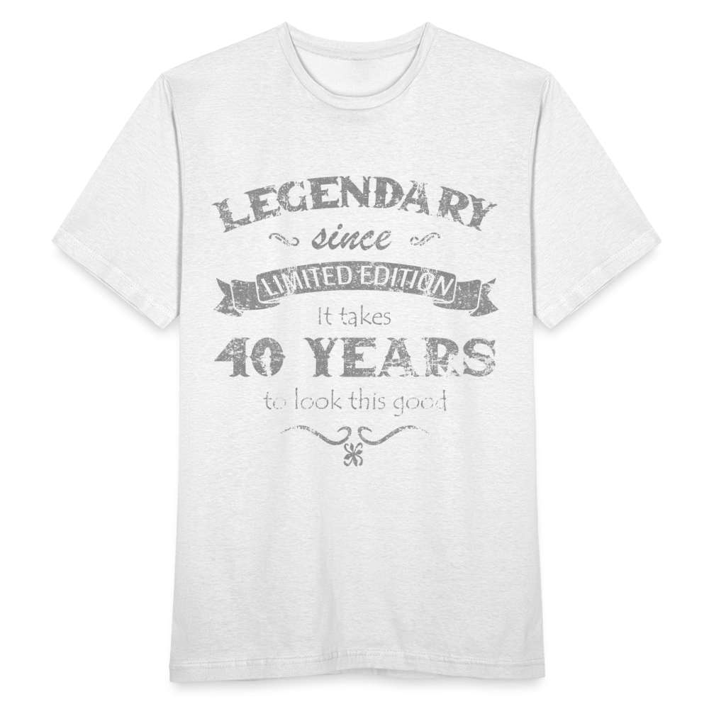 40. Geburtstag Vintage Retro Style Limited Edition Geschenk T-Shirt - weiß