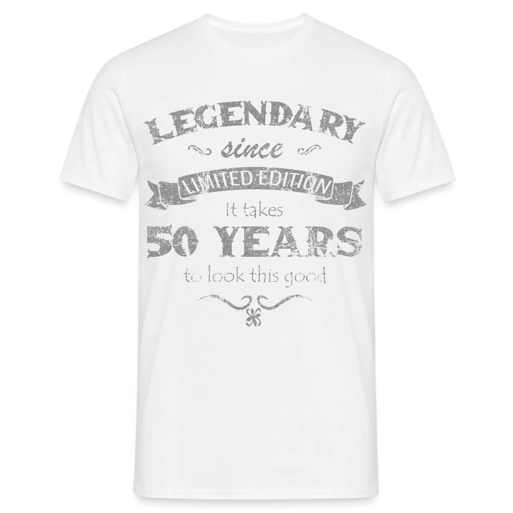 50. Geburtstag Vintage Retro Style Limited Edition Geschenk T-Shirt - weiß