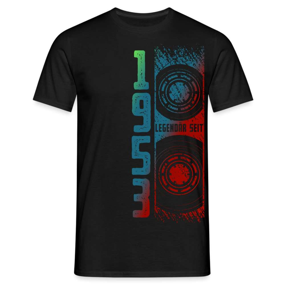 70. Geburtstag 1953 Vintage Retro Kassette Geschenk T-Shirt - Schwarz