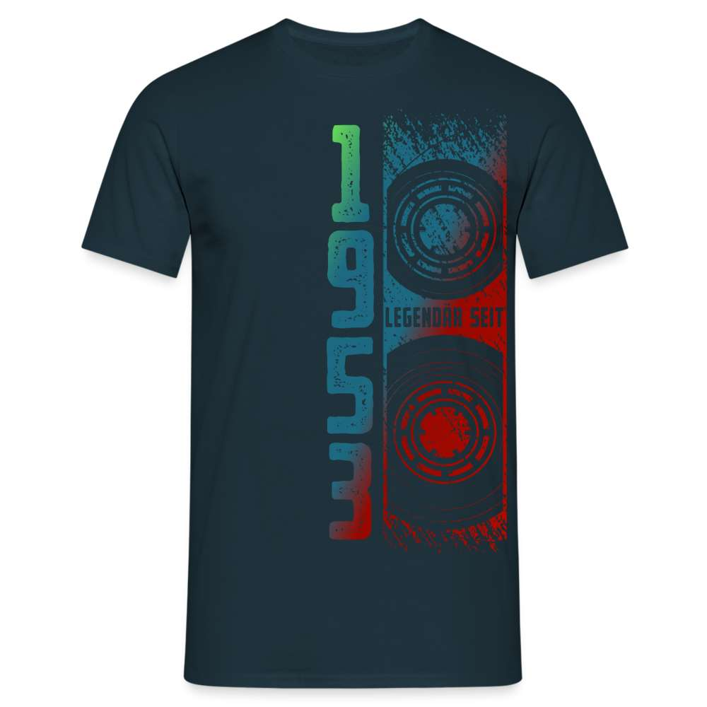 70. Geburtstag 1953 Vintage Retro Kassette Geschenk T-Shirt - Navy
