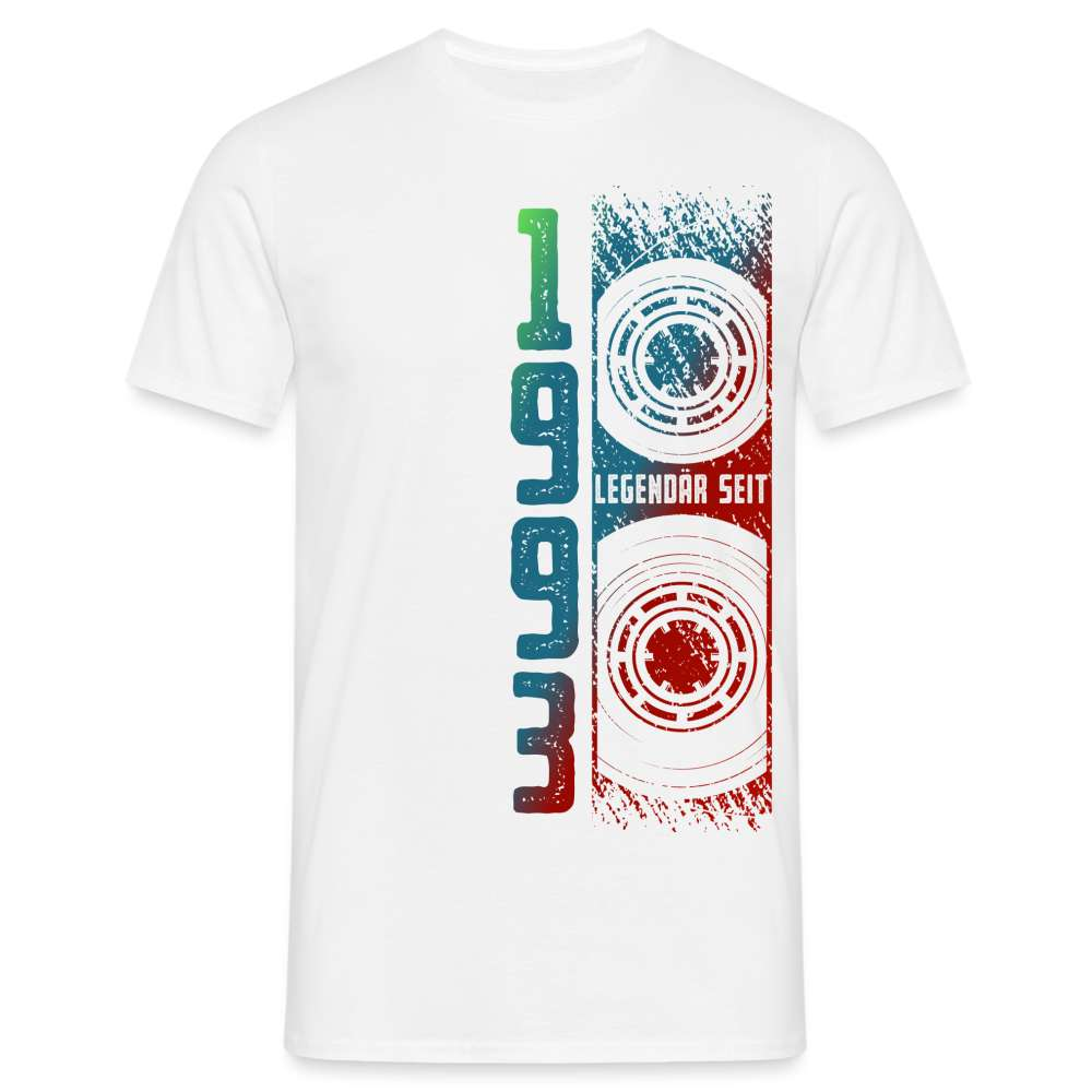 30. Geburtstag Retro Style 1993 Musik Kassette Geschenk T-Shirt - weiß