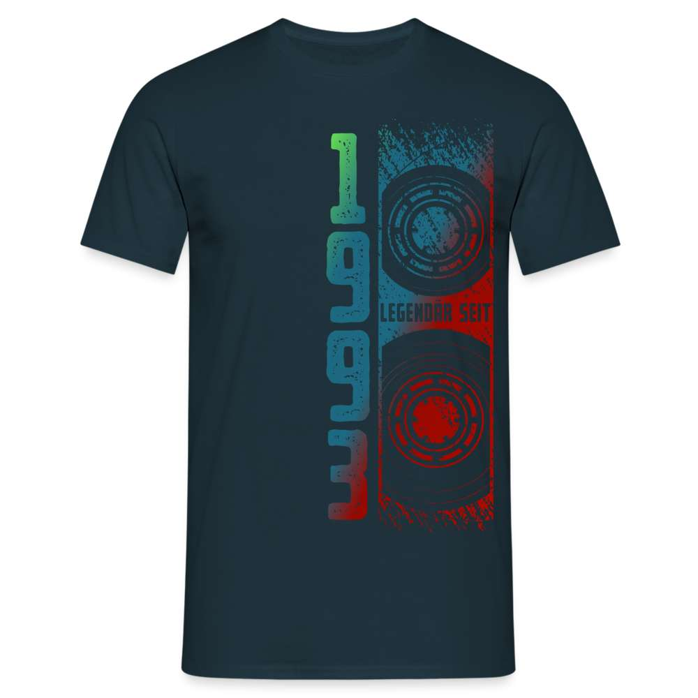 30. Geburtstag Retro Style 1993 Musik Kassette Geschenk T-Shirt - Navy
