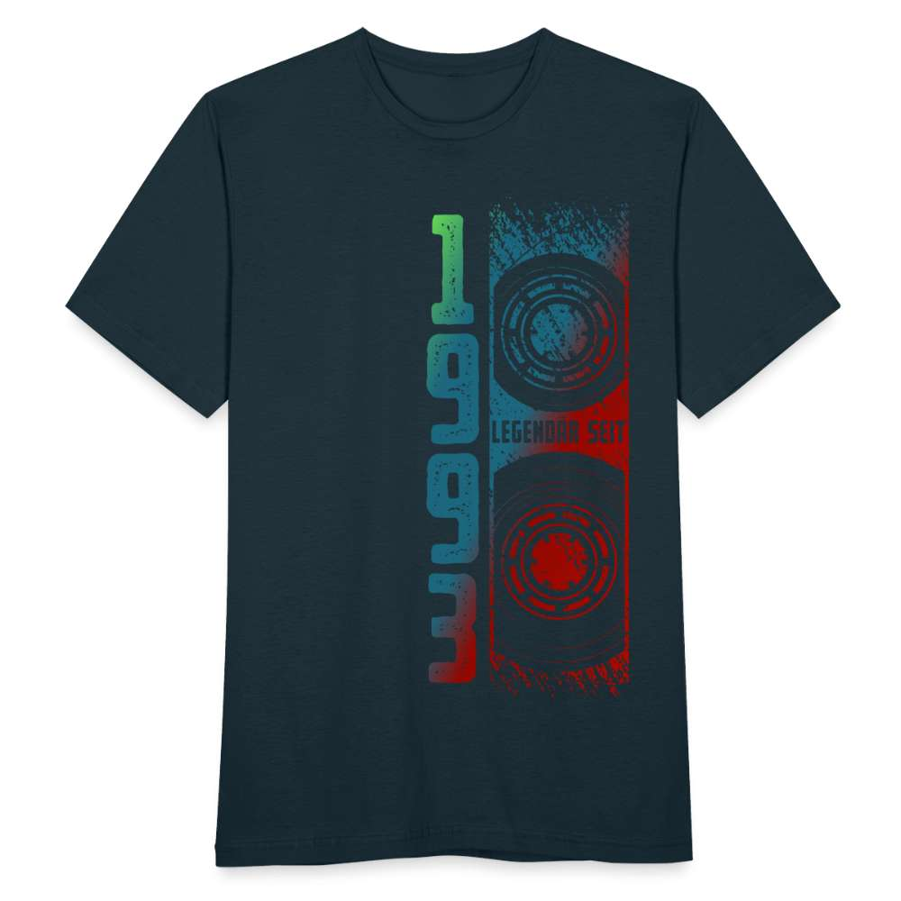 30. Geburtstag Retro Style 1993 Musik Kassette Geschenk T-Shirt - Navy