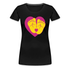 Herz Finderfüße Geschenk Shirt für werdende Mamas - Schwarz